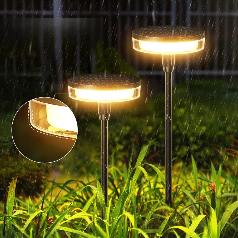 Solarbetriebene schwingende Gartenleuchte