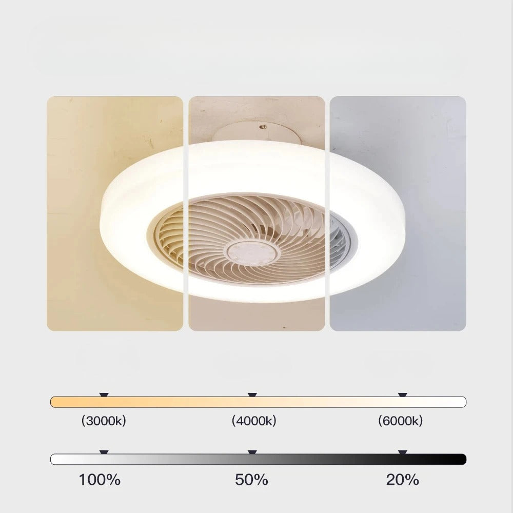 Intelligenter Deckenventilator mit Licht