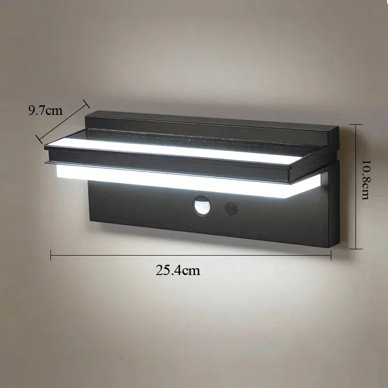 Solar-Wandleuchte mit Bewegungsmelder