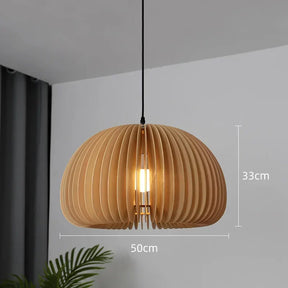 Holz LED Pendelleuchte
