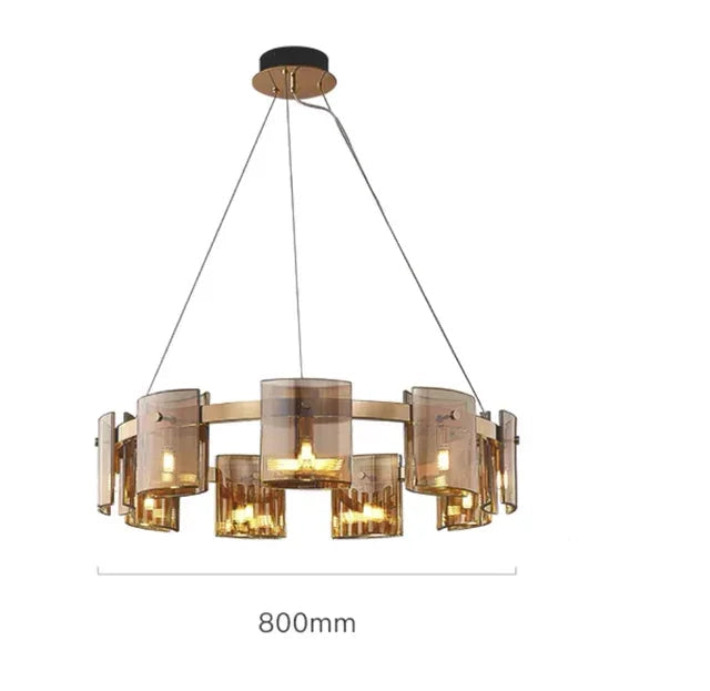 Designer Rauchglas Pendelleuchte