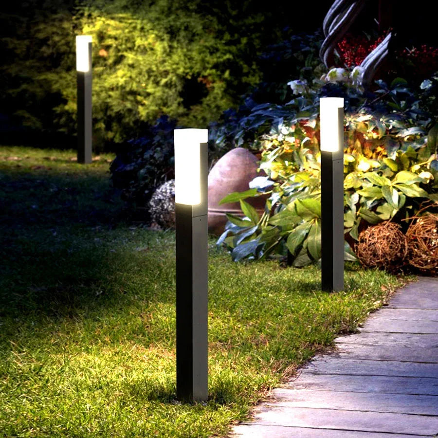 LED-Pollerleuchte mit Bewegungsmelder