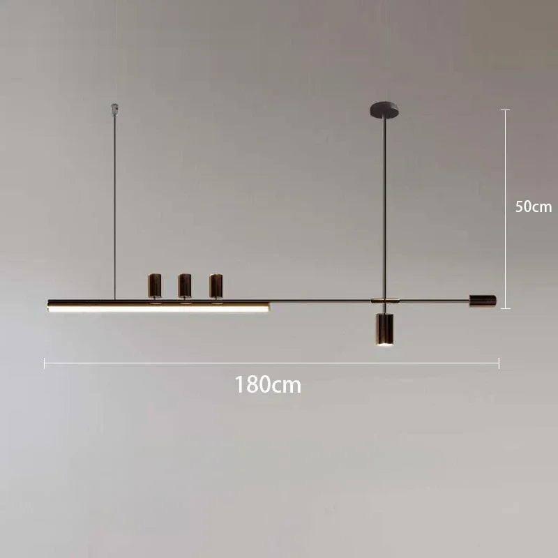 Moderne LED Bar-Pendelleuchte