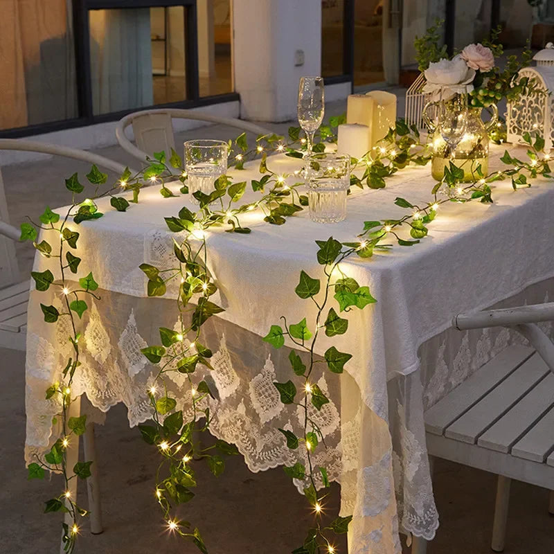 Blume und Blatt Lichterkette für Weihnachten & Hochzeit