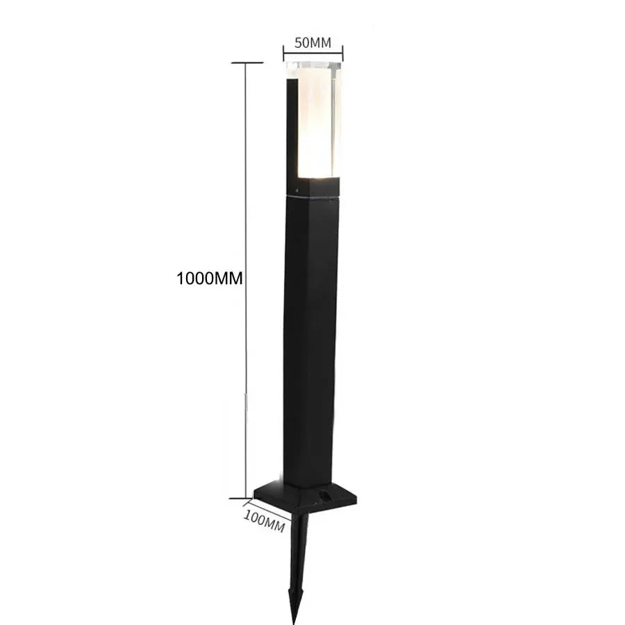 LED-Pollerleuchte mit Bewegungsmelder