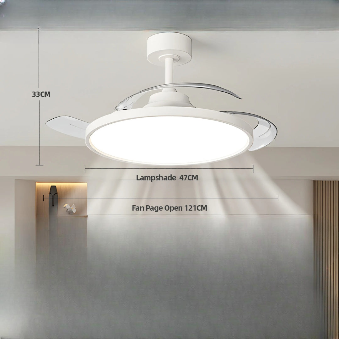 Moderner LED-Deckenventilator