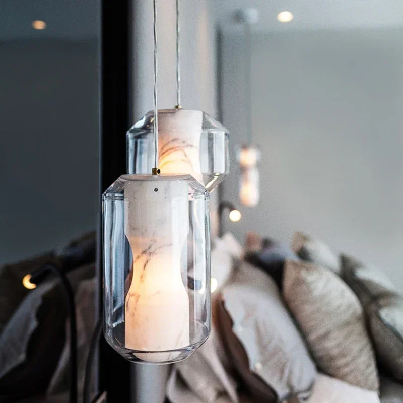 Luxuriöse LED Glas-Hängeleuchte