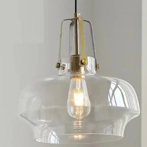 Silber Glas Pendelleuchte