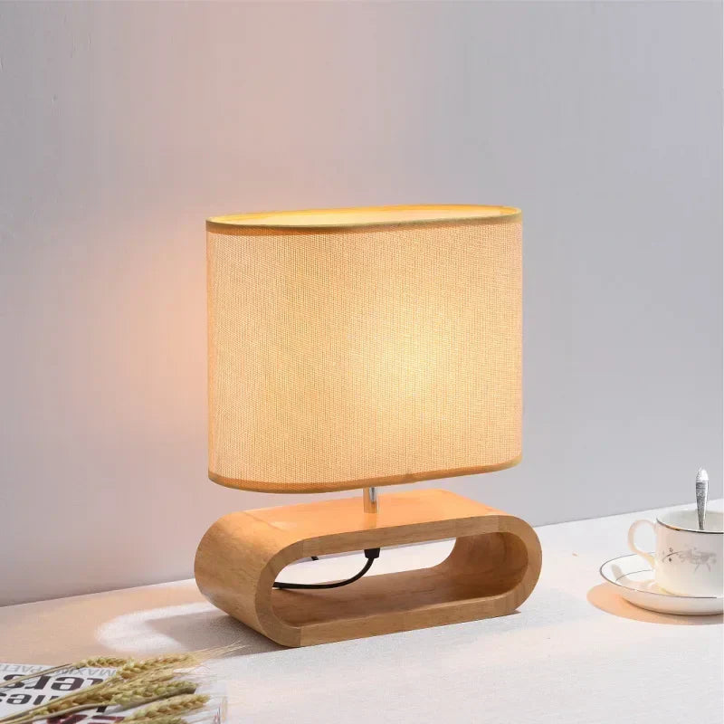 LED houten bureaulamp