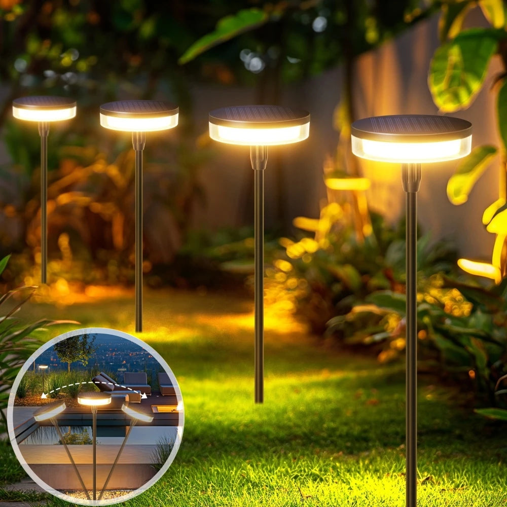 Solarbetriebene schwingende Gartenleuchte