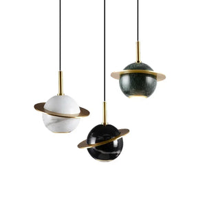 Elegante Marmorbasis Pendelleuchte