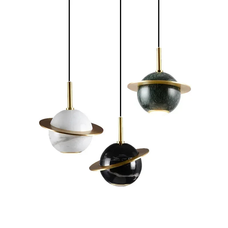 Elegante Marmorbasis Pendelleuchte