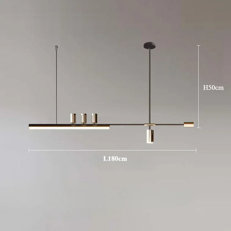 Moderne LED Bar-Pendelleuchte