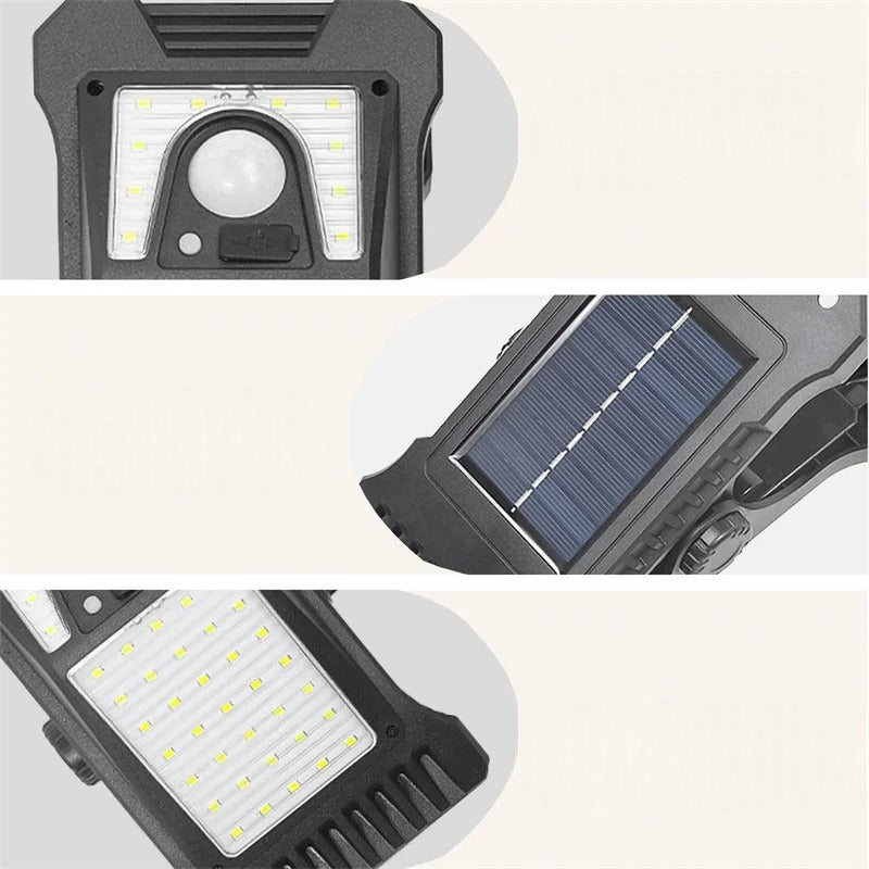 Aufsteckbare Solar-Außenleuchte mit Bewegungsmelder