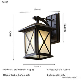 Vintage outdoor wall light retro