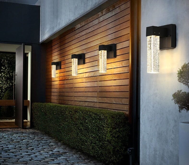 Crystal outdoor wall light modern