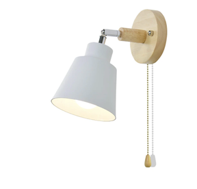 Collin roterende wandlamp met trekschakelaar