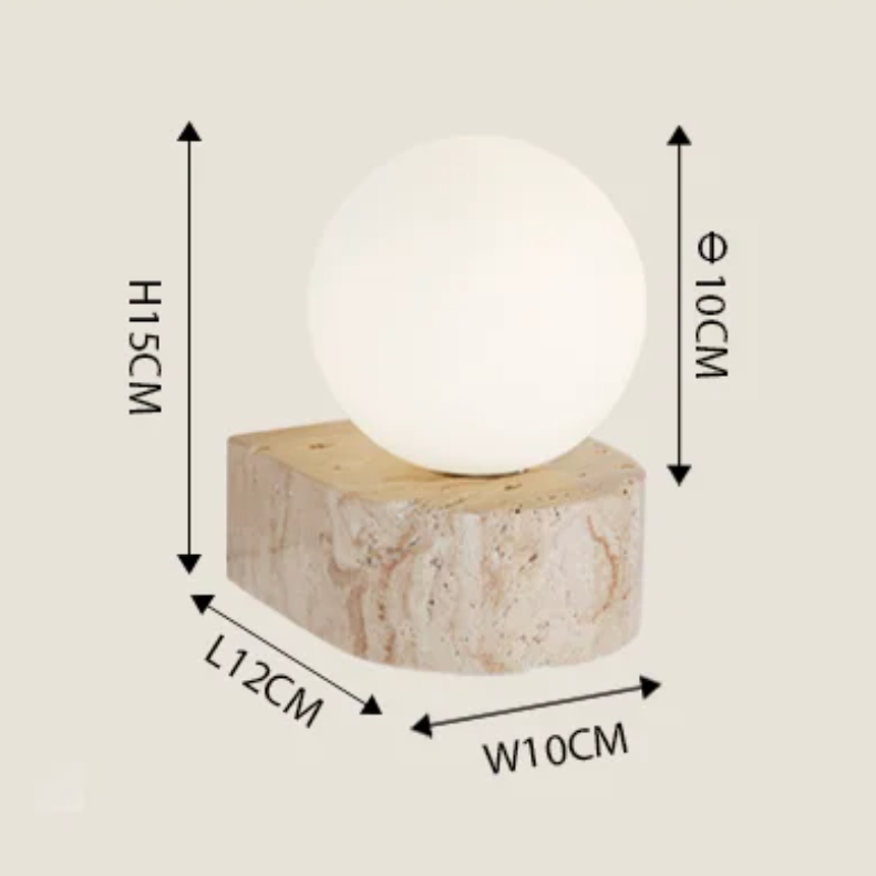 Traverno wandlamp met globe-design