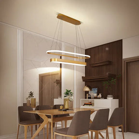 Gold Schwarz LED Kronleuchter