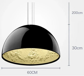 Skandinavische LED Hängeleuchte mit Resin