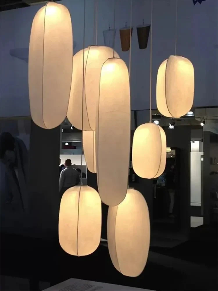 Minimalistische Stoff Deckenlampe