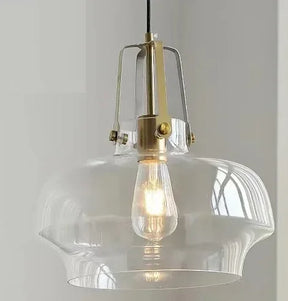 Silber Glas Pendelleuchte