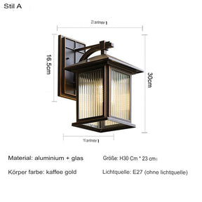 Vintage outdoor wall light retro