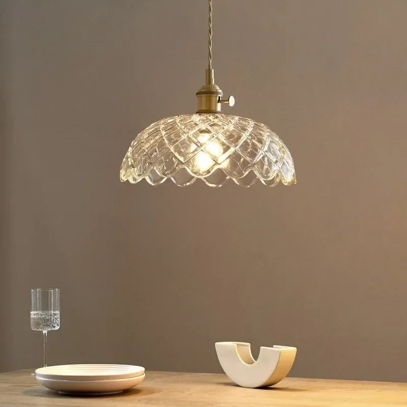 Glas E27 Pendelleuchte