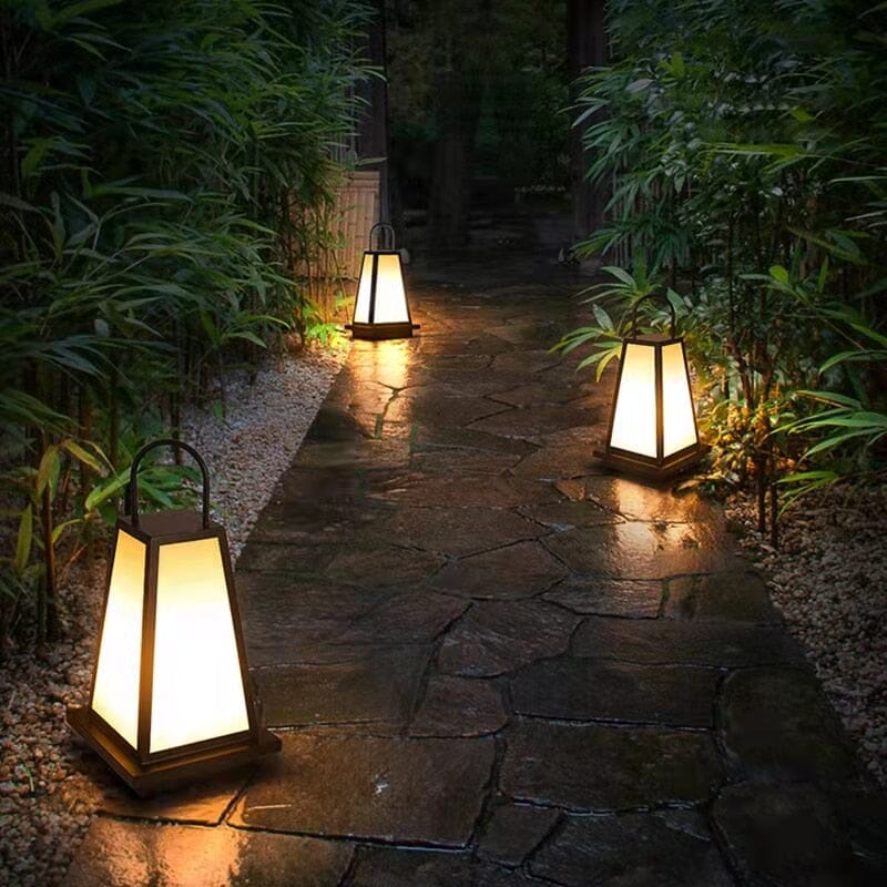 Tragbare Retro Gartenlampe
