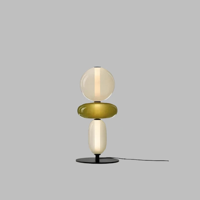 Design vloerlamp met kleurdetails