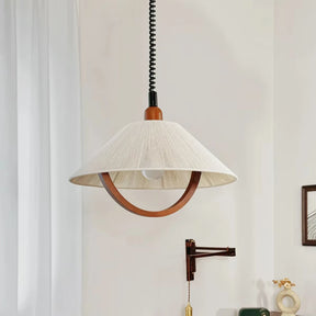 Holz Glas Deckenlampe