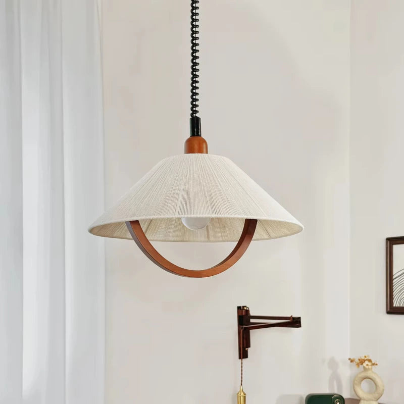 Holz Glas Deckenlampe