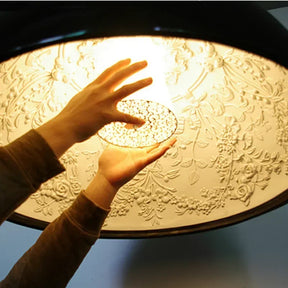 Skandinavische LED Hängeleuchte mit Resin