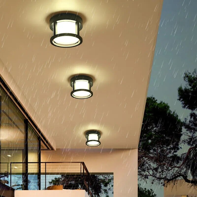Modern ceiling light for outdoor areas