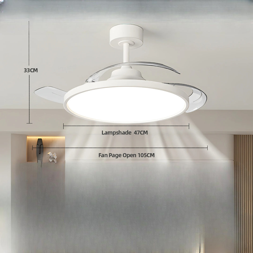 Moderner LED-Deckenventilator