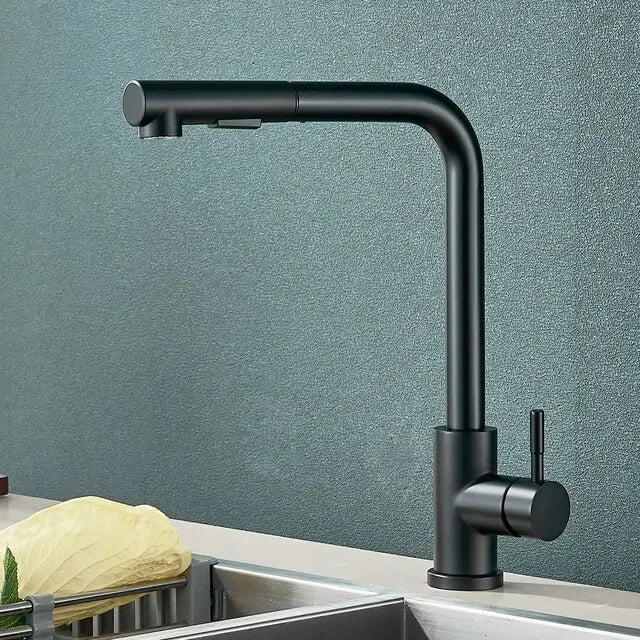 360° drehbare Küchenarmatur mit ausziehbarem Brausekopf