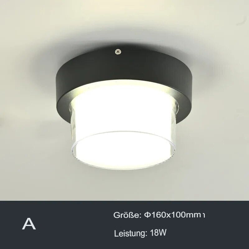 Moderne Deckenleuchte für Außenbereiche