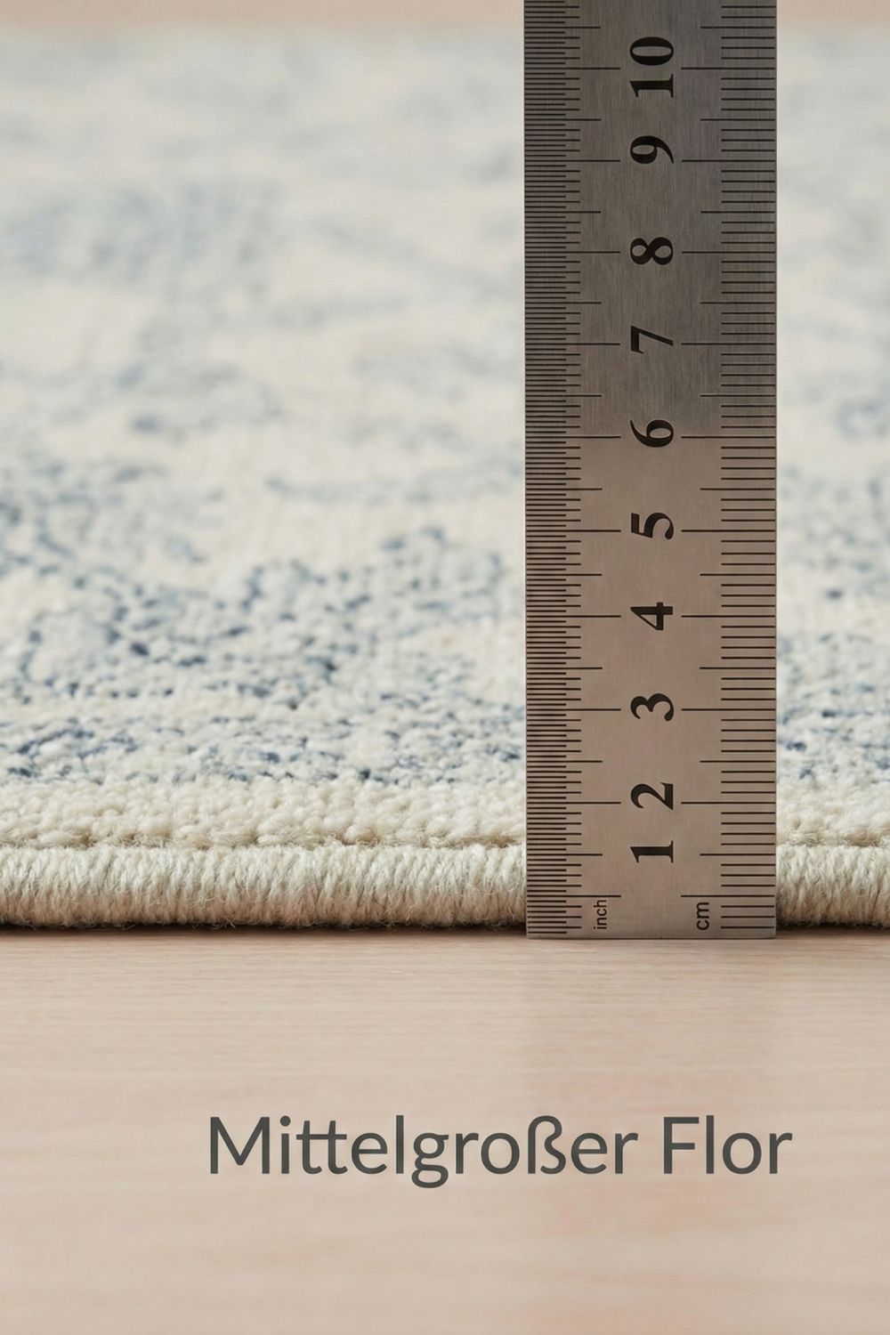 Wollteppich 140x200 160x230 200x300 in Blau oder Grün für Wohnzimmer Schlafzimmer