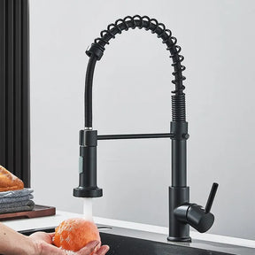 Kitchen faucet with pull-out spray