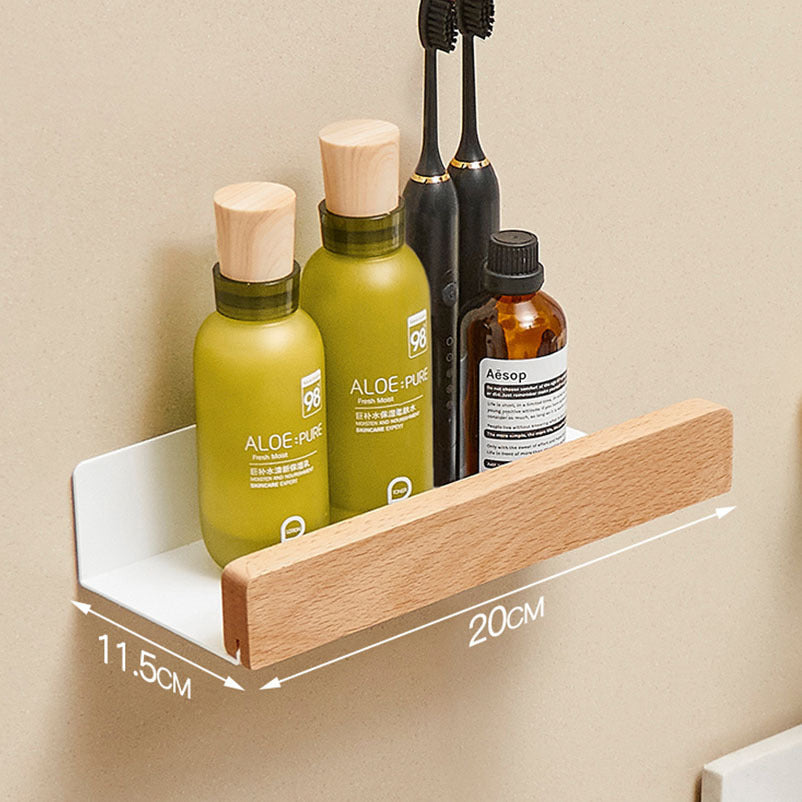 Badezimmerregal aus Holz – Bohrfrei, langlebig & feuchtigkeitsresistent