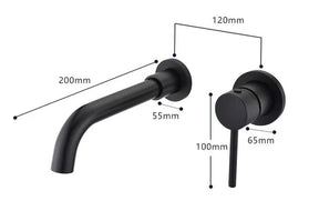 Modern nickel wall fitting 