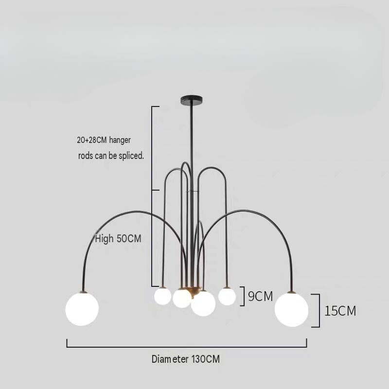 Nordische Lichtkunst Deckenlampe für Wohnzimmer