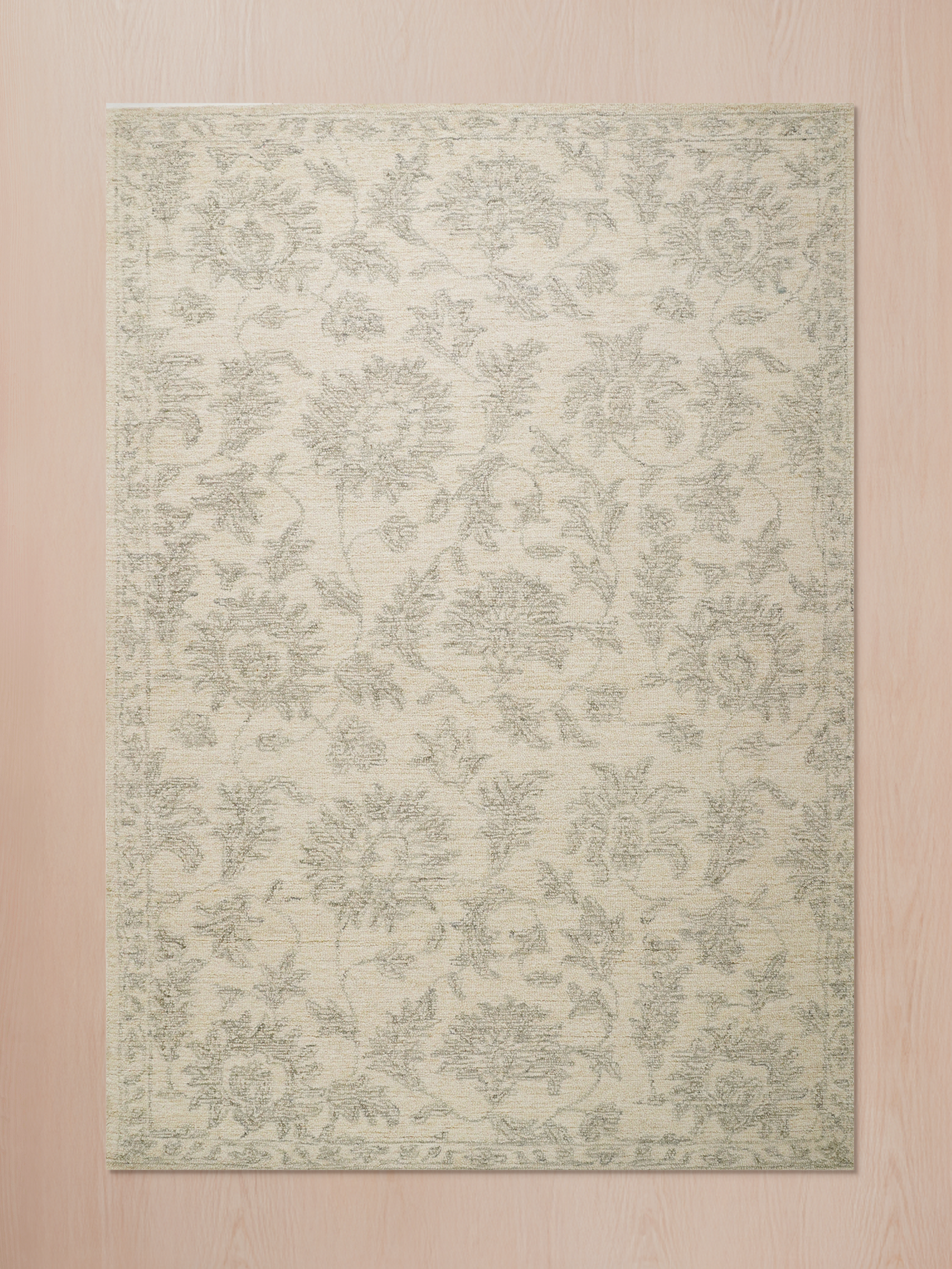 Wollteppich Beige 160x230 300x400 aus Wolle für Wohnzimmer