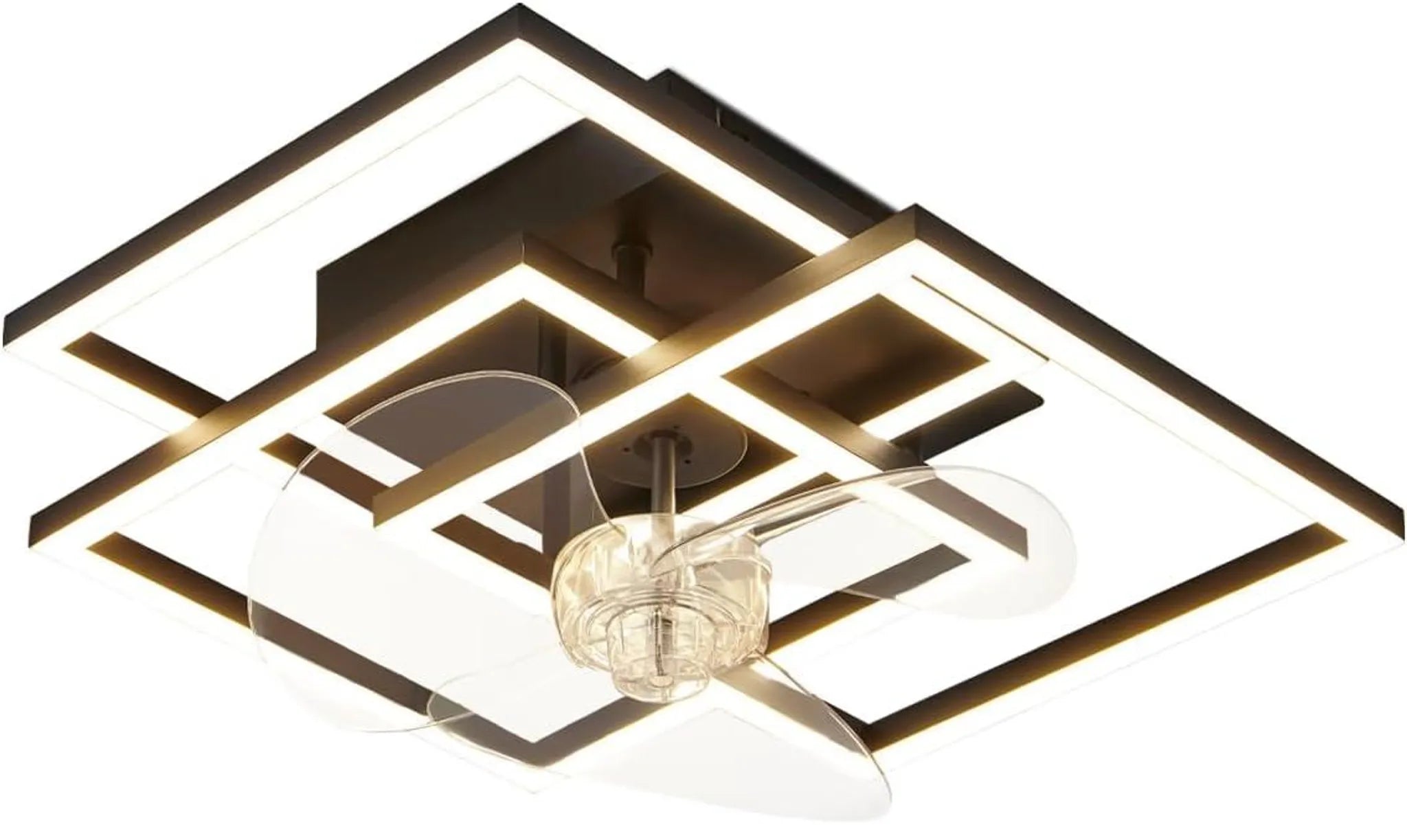Kompakter LED-Deckenventilator mit Fernbedienung