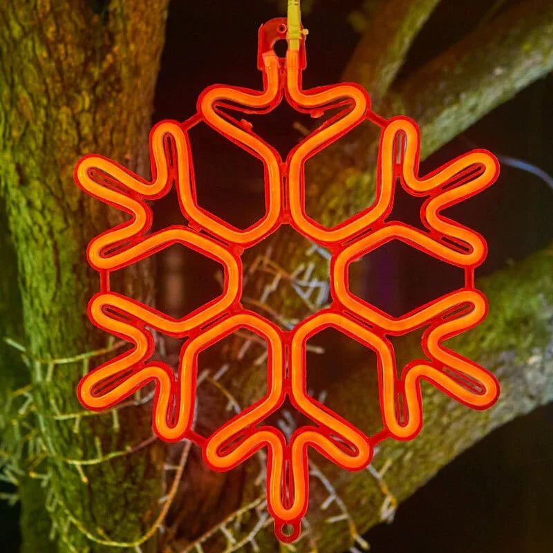 Schneeflocken-Lichter für Winterliche Festlichkeiten und Weihnachten