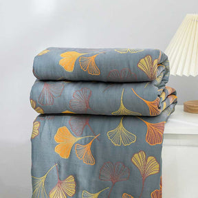 Ginkgo-Blatt Reversible Baumwollquilt
