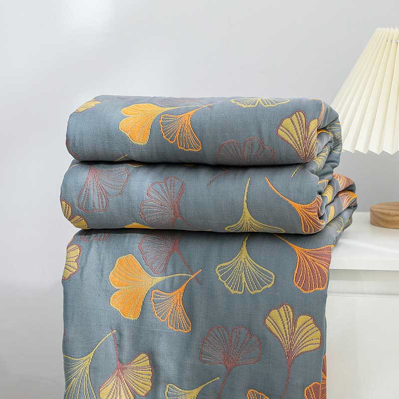 Ginkgo-Blatt Reversible Baumwollquilt