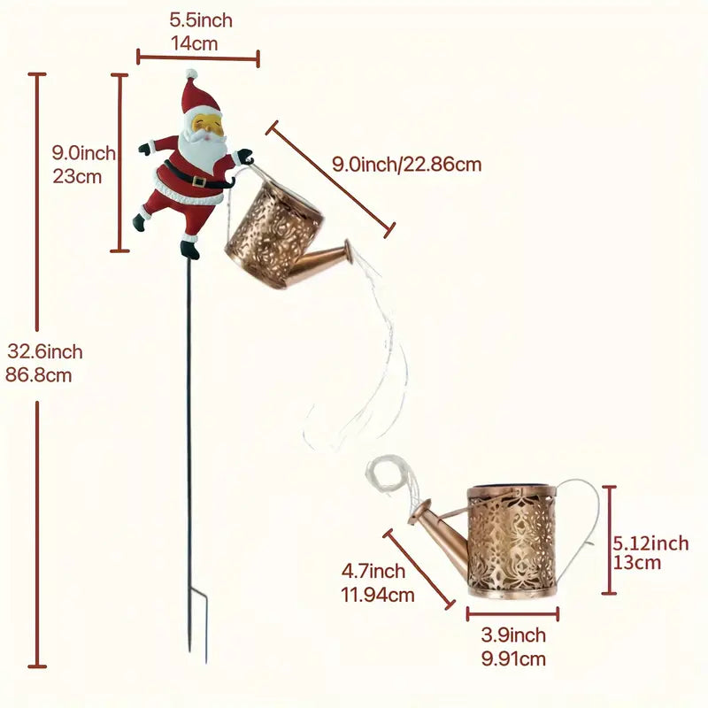 Weihnachtsmann Solar Lampe für Weihnachten & Garten Dekoration