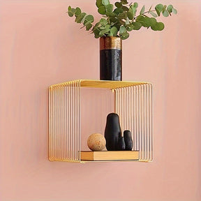 GeoShelf – Minimalistisches geometrisches Metallregal