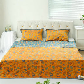 Ginkgo-Blatt Reversible Baumwollquilt